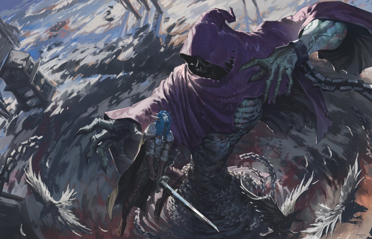 Against the Wraith
Big illustration commission 
#warcraft #warcraftart