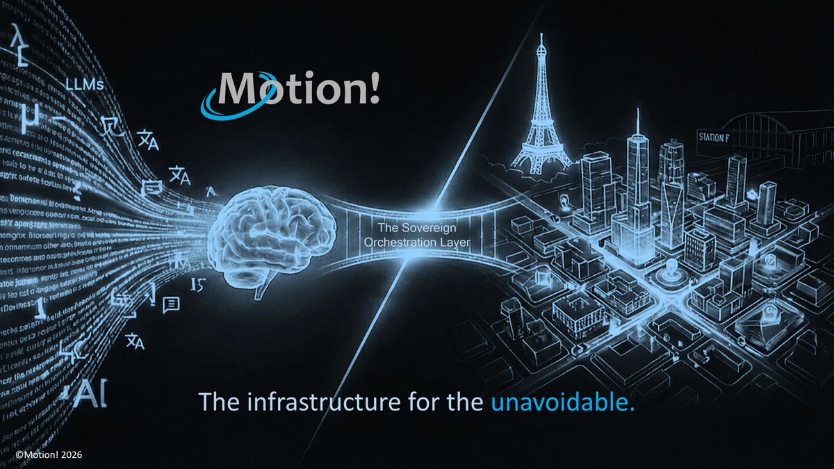 motion_platform's tweet photo. Motion! is laying the groundwork for our Paris HQ &amp; R&amp;D Hub. We’re connecting with select partners across the Paris Region as we build the sovereign #AIinfrastructure behind the Paris ⇌ NYC corridor.  

🌐Access our Gateway: https://t.co/QhTnToAQjh

#SovereignAI #AgenticAI #AI https://t.co/DK0KVPxWDm