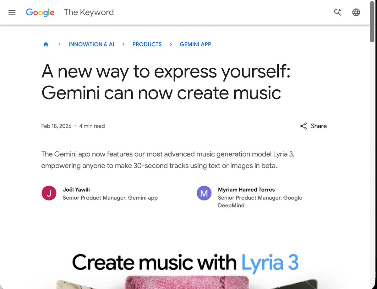 Gemini 依家會唱歌tim !
blog.google/innovation-and…