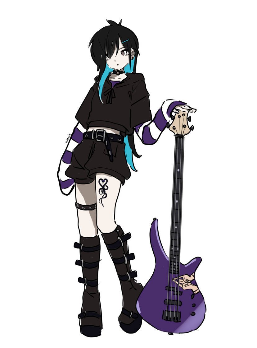 Bribunnysfw's tweet photo. My favorite project I've done, the indie band! All art done by @/EUDETENIS

June, shy keyboard player and art student! 

Ruby, eccentric drummer and gym nut! 

Lyn, outgoing and slightly dumb lead guitarist and vocalist!

Yu, laid back and chill bassist, streamer and hair stylist https://t.co/aYVC6w6eQA