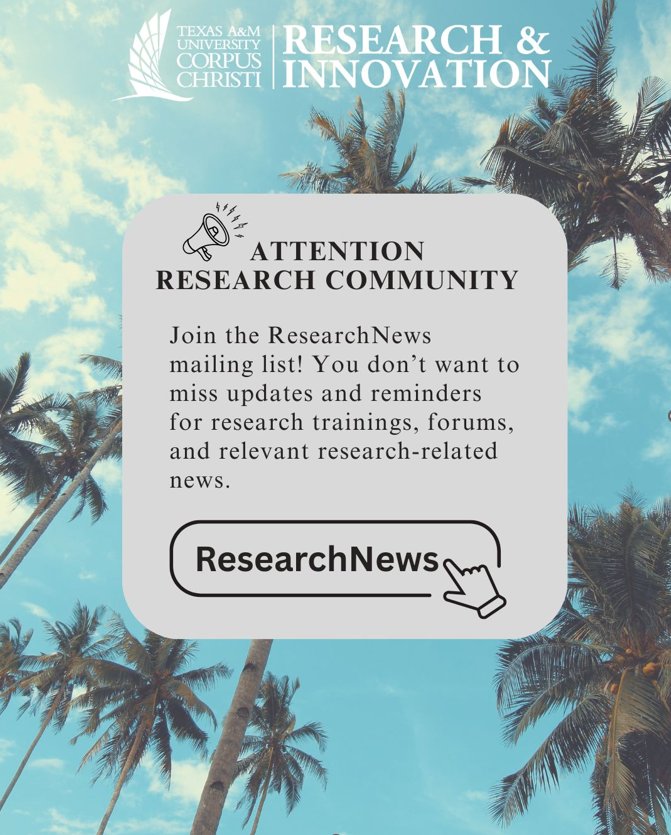 TAMUCC Division of Research and Innovation tweet media