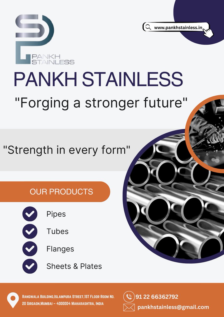 india_pankh's tweet image. Solid solutions in steel 💪 #PankhStainless #FlangeLeaders #PipeExperts...