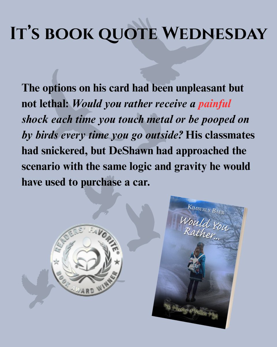 KimberlyBaer14's tweet image. Today's word: PAIN. Excerpt is from my #paranormal young adult novel WOULD YOU RATHER... .
#bookqw #excerpt #yalit #yabooks #bookstagram