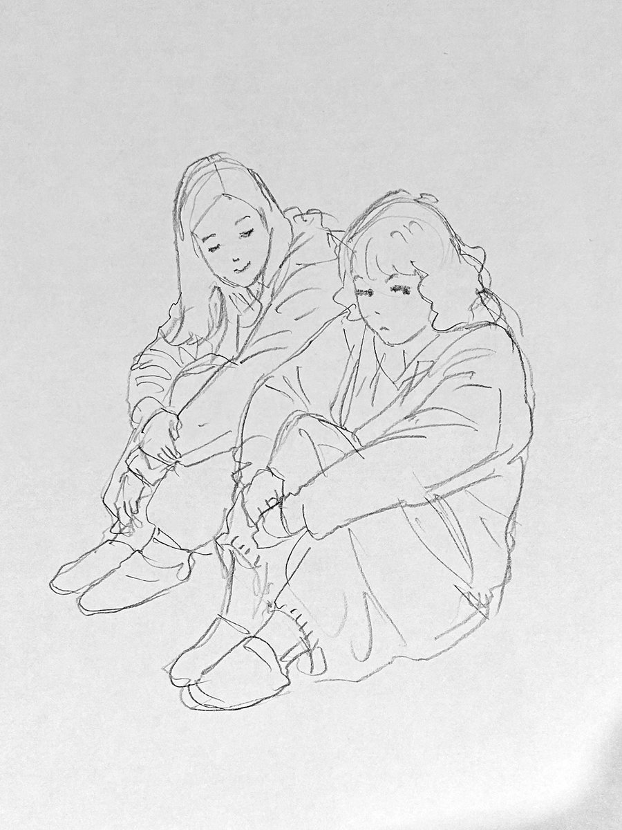 クロッキー会に参加しました。今回で最後の参加となるスタッフを名残惜しく描かせていただきました。5分で2人を描く挑戦もしました。 