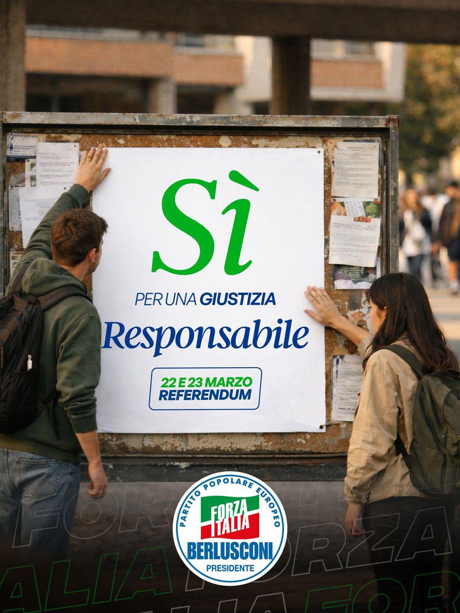 Il 22 e il 23 vota SÌ al referendum sulla Riforma della Giustizia.