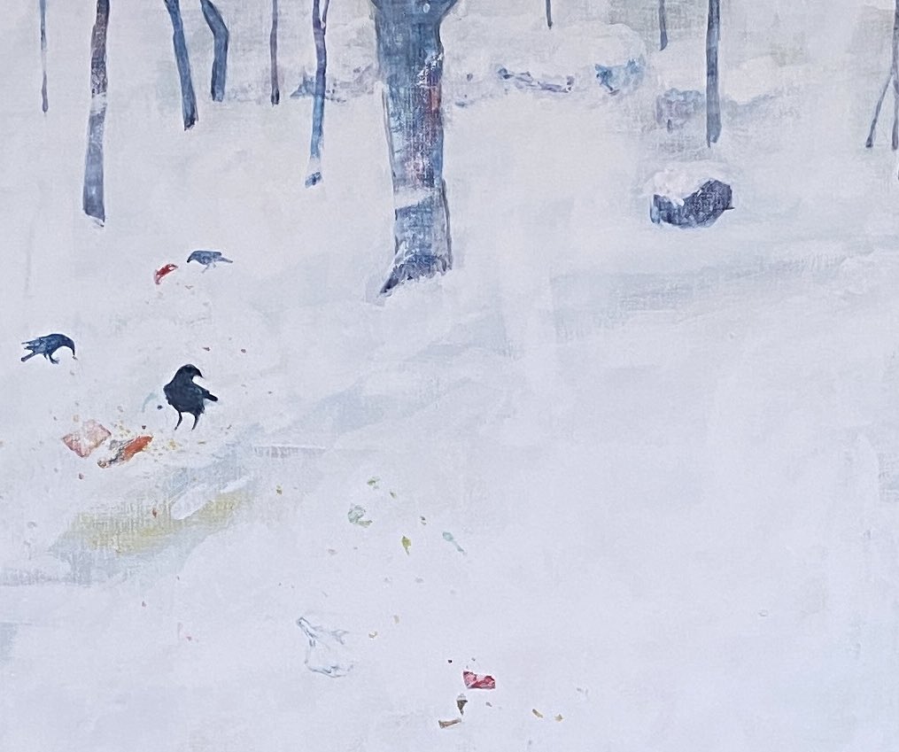 雪
F20号キャンバス　アクリル
縦727mm×横606mm。

#artwork #絵画 #drawing #雪景色 #ゆきさくひん