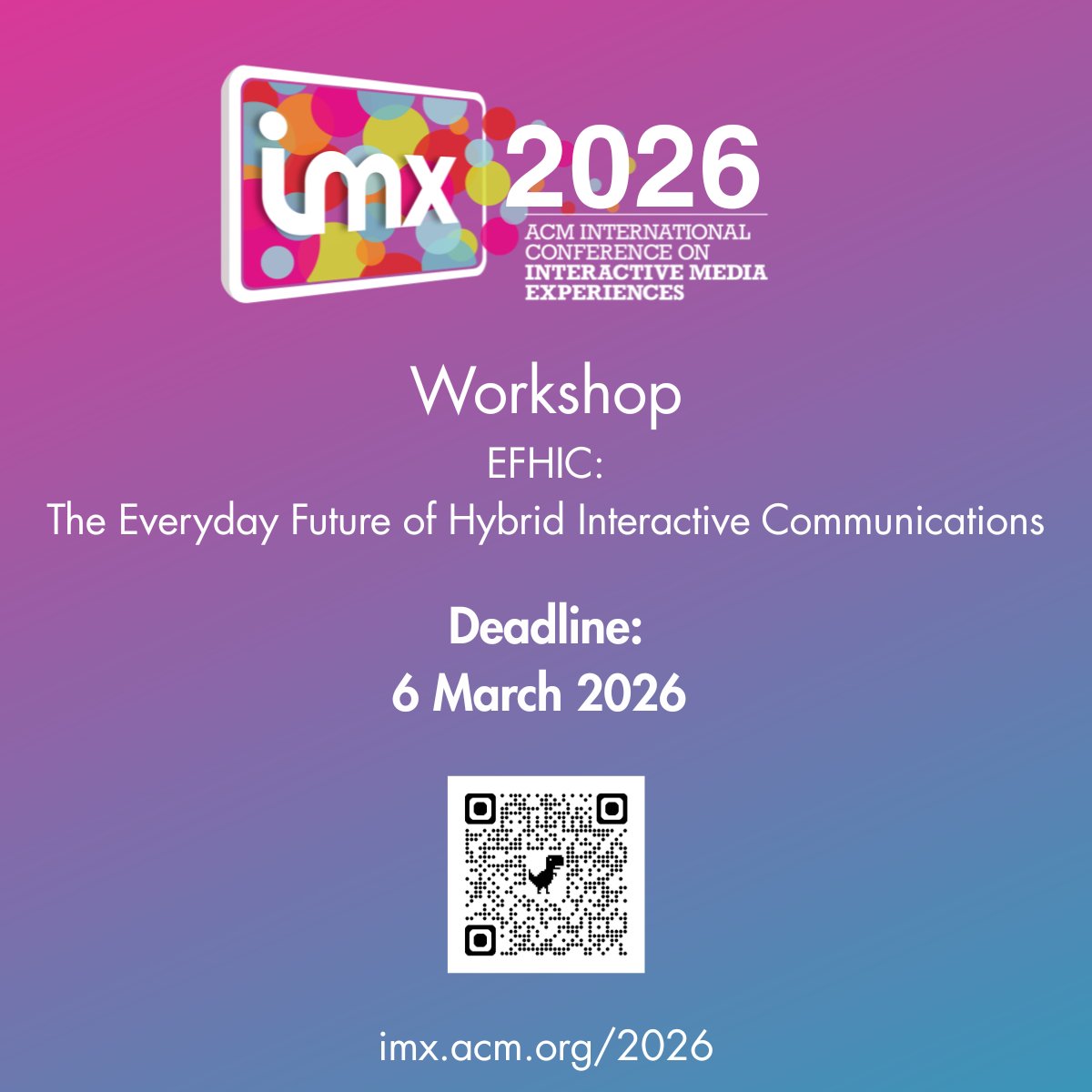 ACM Interactive Media Experiences (IMX) tweet media