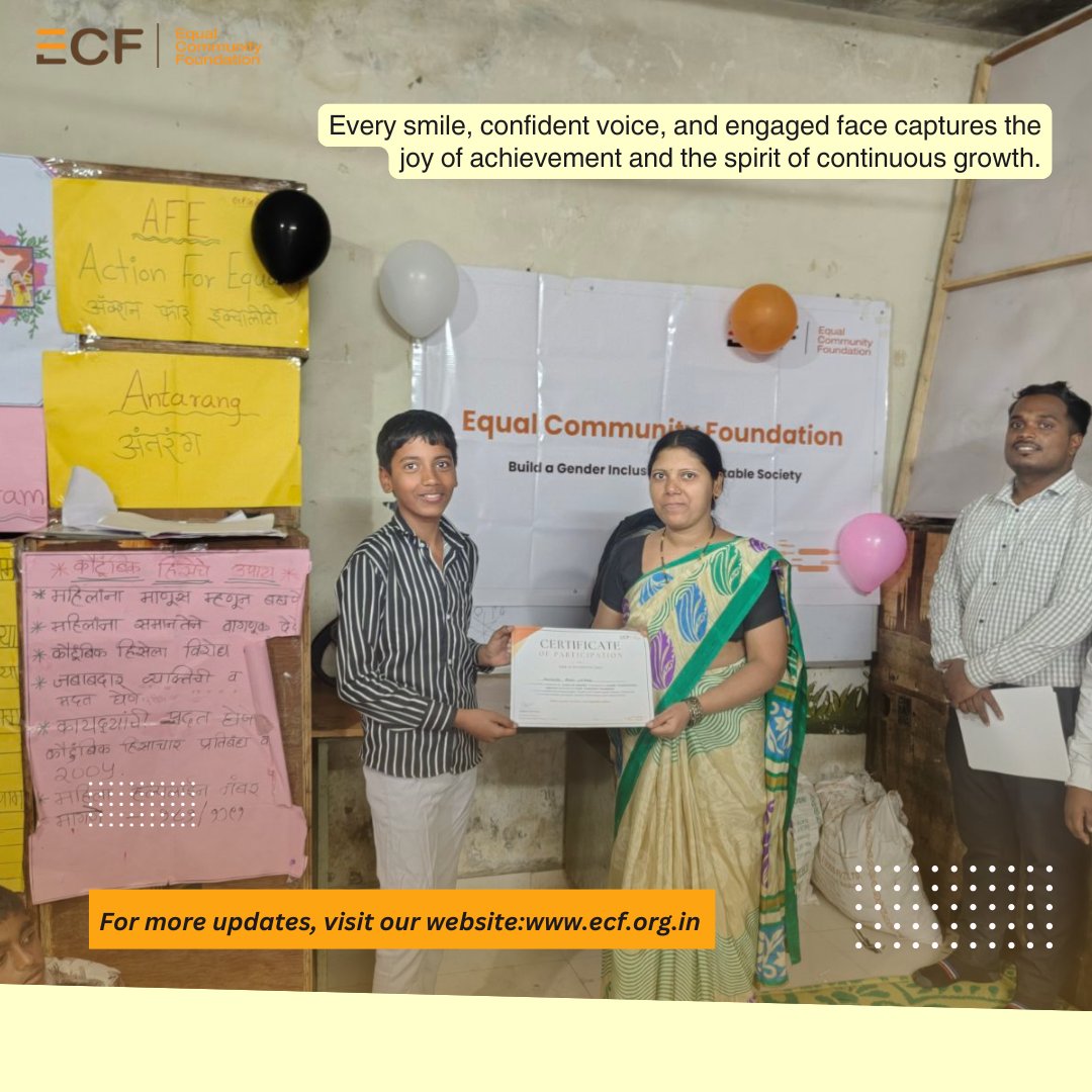 ecfindia's tweet photo. The end of each programme cycle is a special moment to recognise growth and effort. Certificate distribution celebrates leadership, responsibility, and the collective strength that participants bring to every session.

#TeamSpirit #CommunityProgramme #CollectiveGrowth https://t.co/SQT7tIlQK5