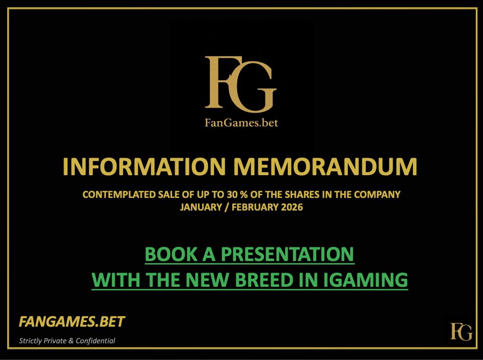 FanGamesBet's tweet photo. FanGames is redefining regulated iGaming through community-driven sports betting and influencer-led distribution. 

A Casino &amp; Sportsbook built around fan identity and long-term engagement.  

Our Information Memorandum is now live ↓
https://t.co/S2bfqkxTpt
#FanGames https://t.co/LLfVYGr2jN