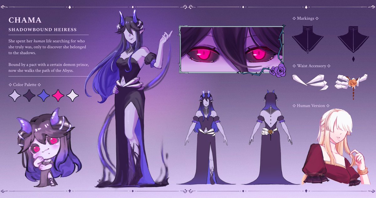 A proper ref sheet for my bby + a bit of lore dump below🤏
#mlbboc