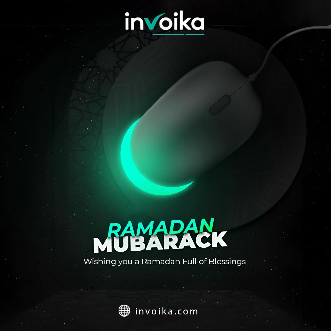 Clicking Into a Month of Peace &amp; Prosperity 🖱️🌙

At Invoika, we wish you a Ramadan filled with blessings, smooth success, and spiritual renewal. 
Ramadan Mubarak to all our valued clients and partners! 

#Invoika #RamadanMubarak #TechAndTradition #Ramadan2026 #DigitalInnovation