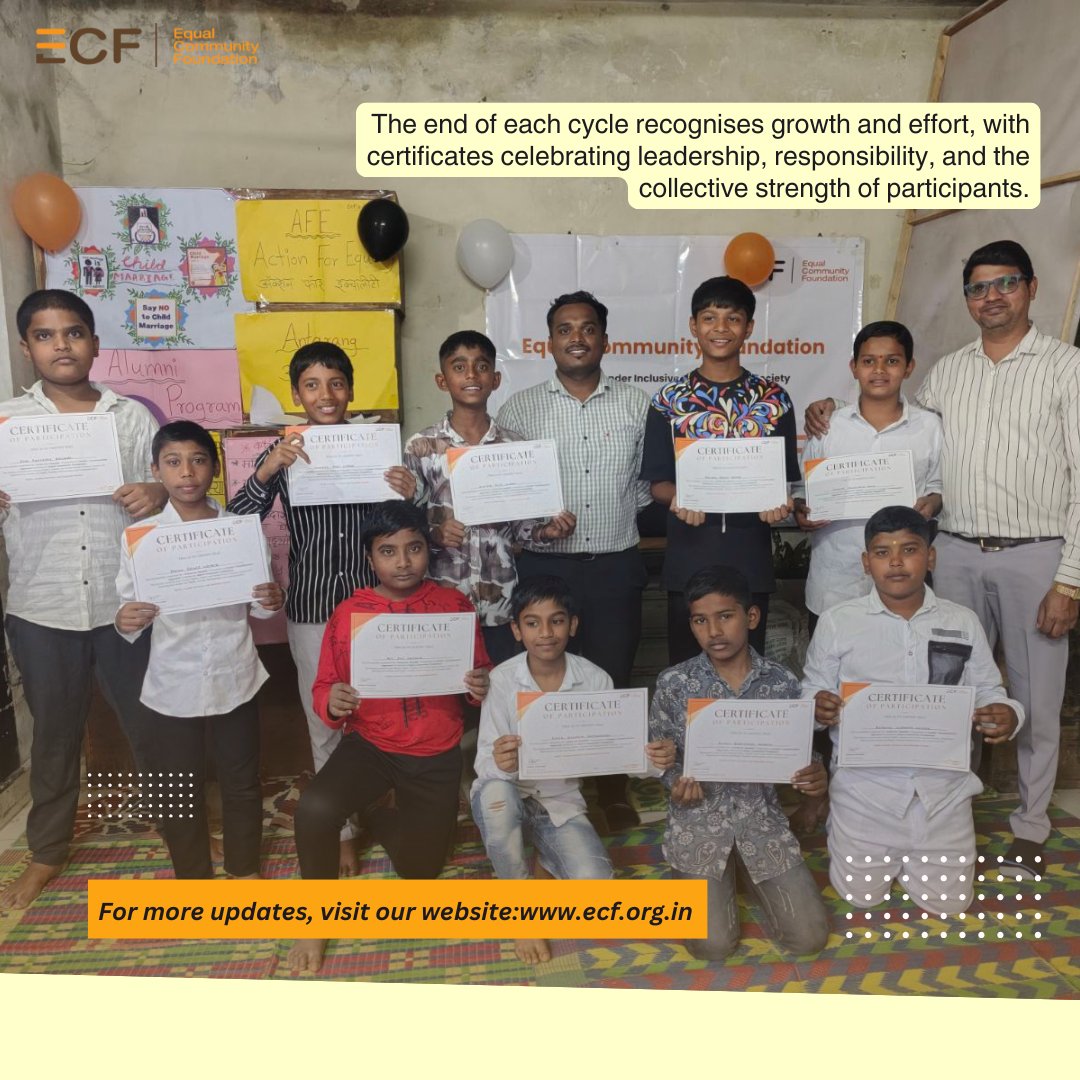 ecfindia's tweet photo. Participants showcase their learning, discuss insights, and inspire conversations on equality, respect, and shared responsibility. 

#TeamSpirit #CommunityProgramme #CollectiveGrowth #StartWithPurpose https://t.co/F58FZByaeu
