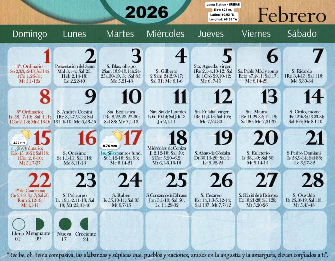 #18Feb Acumulado Pluviométrico los primeros 17 días del mes de Febrero 2026, en Barquisimeto.
Tomado de la base de datos👇:
wunderground.com/dashboard/pws/…
wunderground.com/dashboard/pws/…