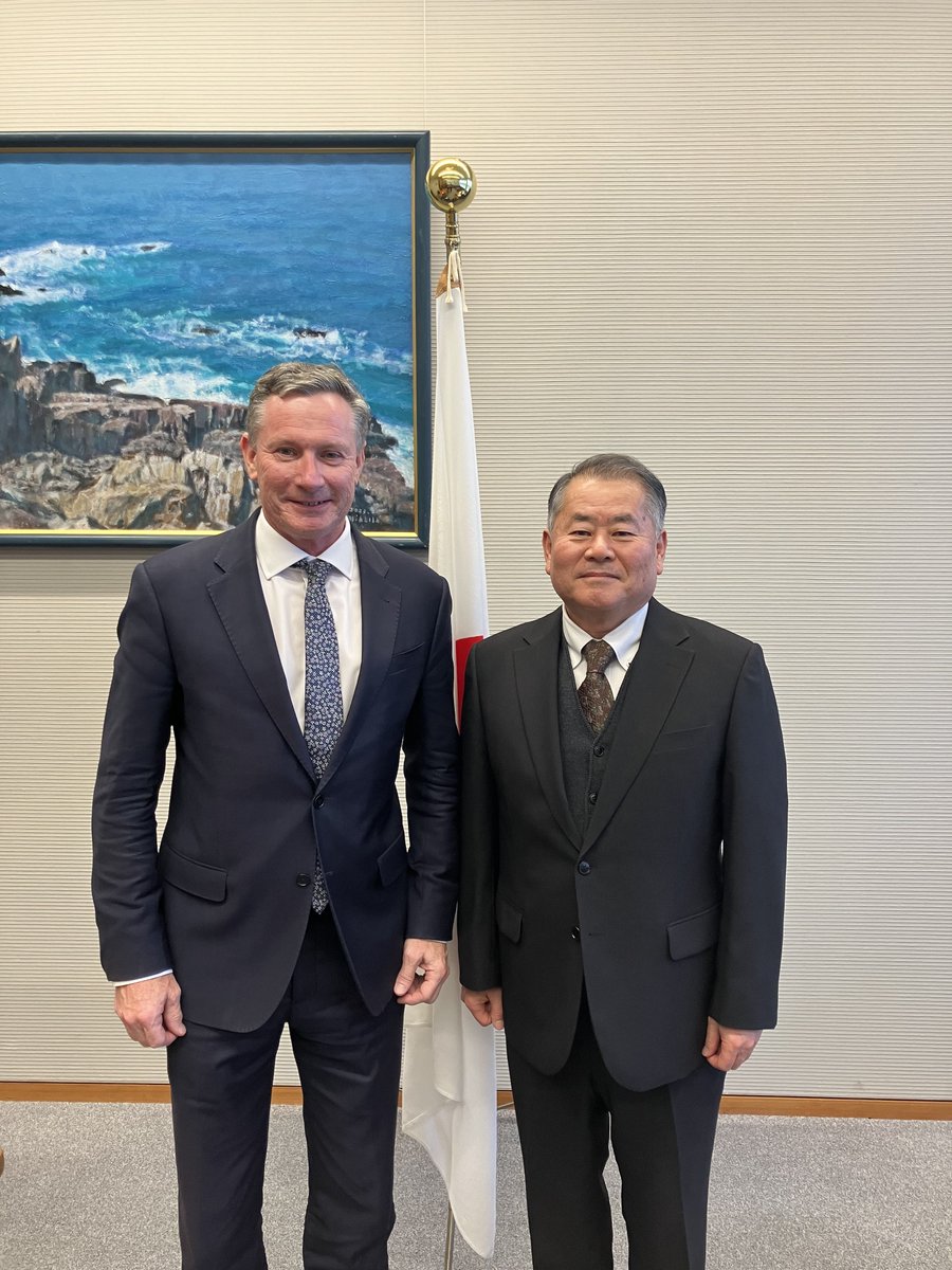 Special Advisor to the Prime Minister OUE received a courtesy call from H.E. Mr. Andrew SHEARER, Ambassador-Designate of #Australia.

mofa.go.jp/a_o/ocn/au/pag…