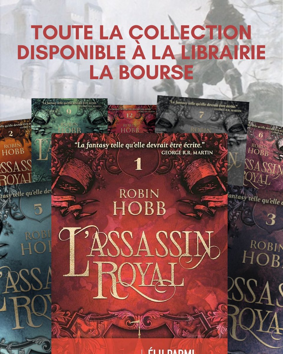 bourselyon's tweet photo. Toute la mythique collection de Robin Hobb disponible à la Librairie La Bourse
 #RobinHobb #LAssassinRoyal #RobinHobbFR #Fantasy #FantasyFR #SagaFantasy #CollectionComplete #Disponible #LibrairieLaBourse #Librairie #Lecture #CoupDeCoeur #BookstagramFR #RomansFantasy https://t.co/rLd7I4uoUV