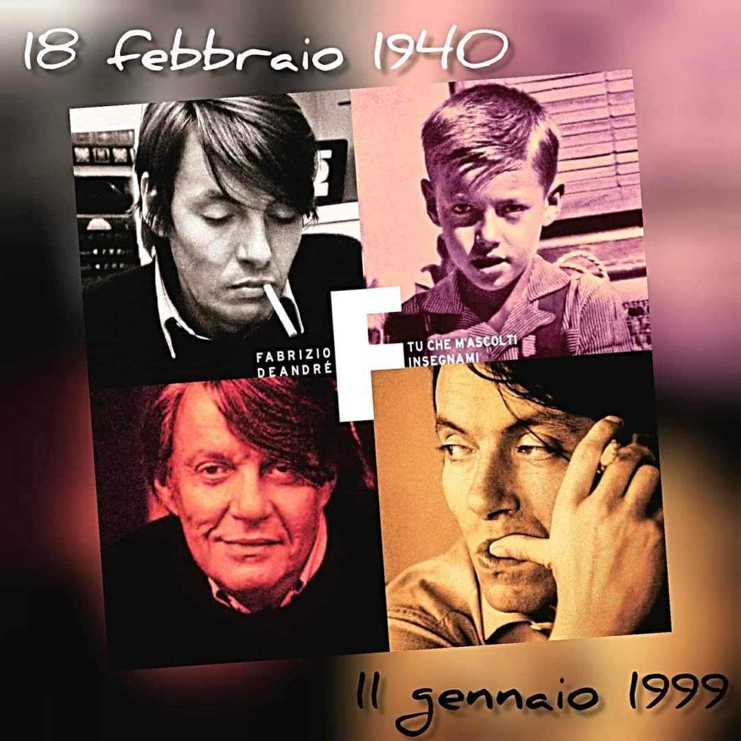 BergamoeC's tweet photo. "Caro Andrea, ti sono amico perché sei l’unico prete che non mi vuole mandare in paradiso per forza."
Fabrizio Cristiano De André
Nato a Genova il 18 febbraio 1940
#fabriziodeandrè
#fabriziodeandre
#faber
#deandré
#18febbraio1940 https://t.co/ZTRU7q6z38