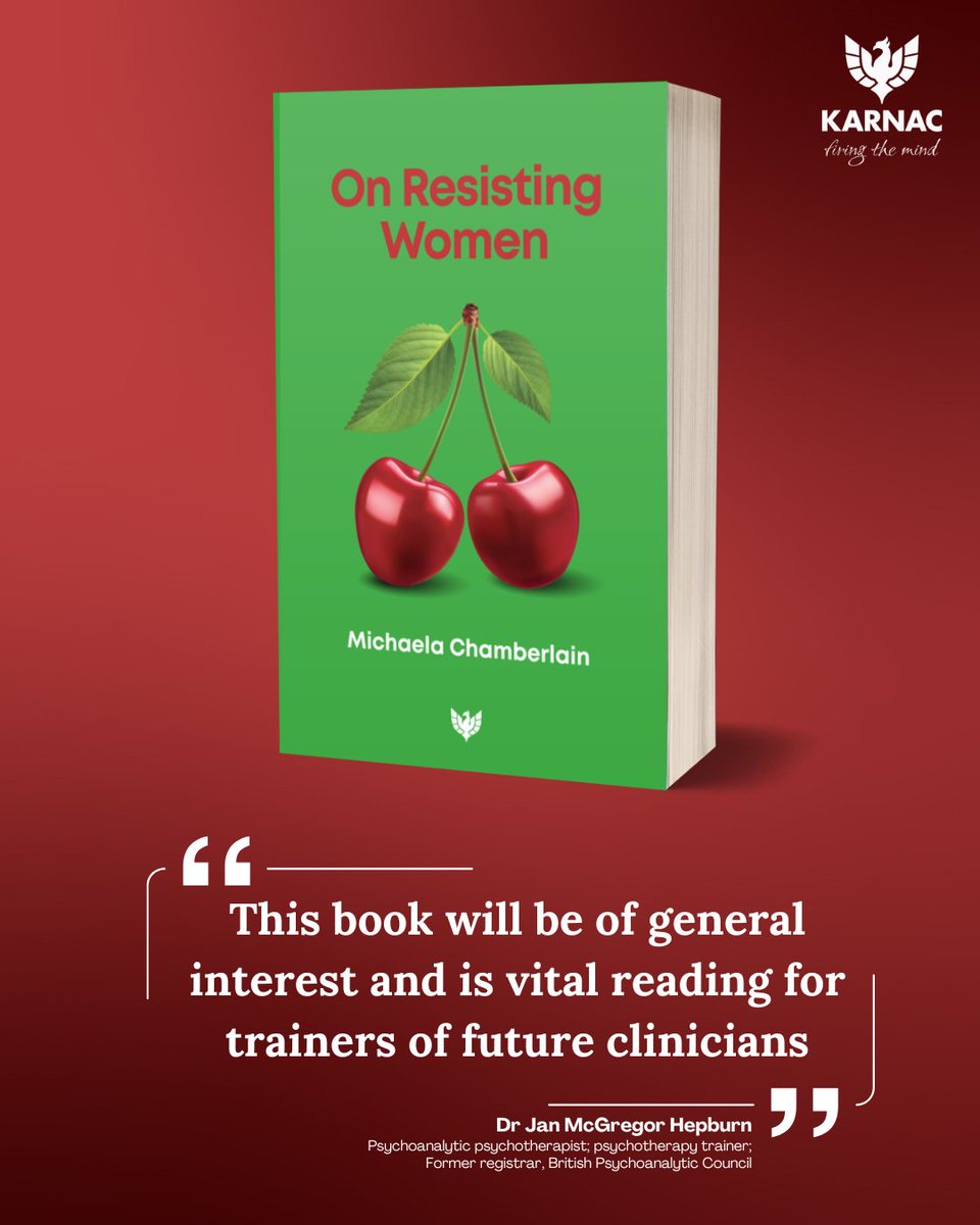 KarnacBooks's tweet photo. Is psychoanalysis a misogynistic field? 🍒

Discover how misogyny is woven into the fabric of our culture, our institutions, and our psyches in @MisogynyinPsych's latest book, 'On Resisting Women' here: https://t.co/mFo9XvZnc9 https://t.co/CQNCtgyNH1