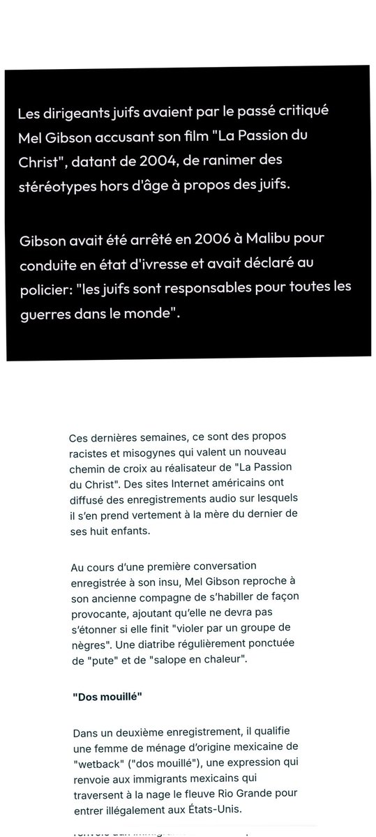 CVideo56864's tweet photo. s raisons de son écartement du cinéma.....antisémite, raciste et misogyne..... Mel Gibson joue un double  jeux veux re venir dans le cinema uue star vous manipule joue avec vous  un franc maçon 
et comme les autres mais fait le sauveur pour mieux vous mangé https://t.co/h7geA81kc3