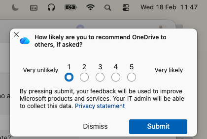 Yes please, hijack app focus while I am working on a complex task to force me through you NPS question.
It is not irritating - and useless - at all.
