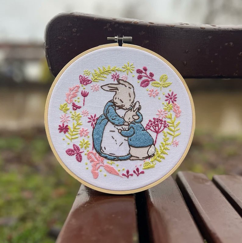 CharmelLtd's tweet photo. The Crafty Kit Company 'Peter Rabbit and His Mother' Embroidery Kit
https://t.co/lMAQD2jPUj #eBay @eBay_UK
#BeatrixPotter #PeterRabbit #MrsRabbit #embroidery #craftkit #gift #birthday #MothersDay #Easter #homedecor #CharmelLtd #shopindie #SmallBiz #WomeninBiz #elevenseshour https://t.co/hi5mZEaX45