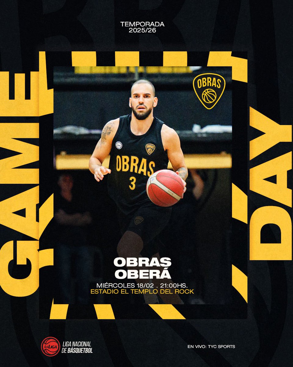 🗓️ JUEGA EL ROCKERO

🏠 En casa por nuestra presentación No.25 de #LaLigaNacional 

📝 Toda la info en nuestra Guía de prensa: bit.ly/3OiBGLL

#SomosObras 💛🖤 #SomosRock 🤟🎸