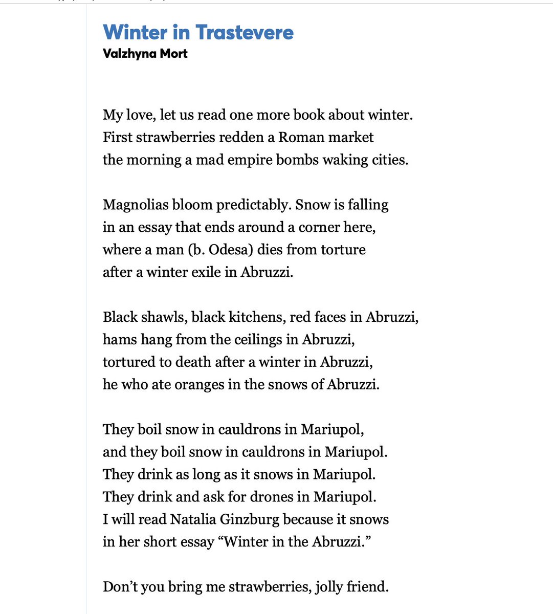 minorroarr's tweet photo. Valzhyna Mort- what a voice!
(Courtesy of The Yale Review) https://t.co/cS4zbnIPS0