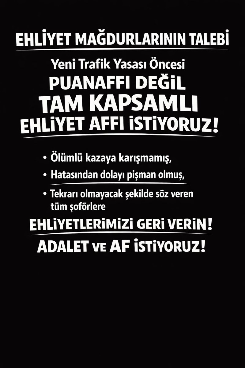 ŞoförünSabrıBitti
<a href="/RTErdogan/">Recep Tayyip Erdoğan</a>
@miamustafacftci <a href="/Akingurlek_/">Akın GÜRLEK 🇹🇷</a> <a href="/suleymansoylu/">Süleyman Soylu</a>