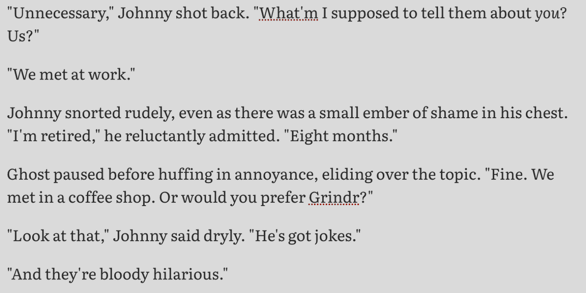 here's a lil ghoap wip for a new fic *jazz hands* an AU where poor Soap gets held hostage by mercenary!Ghost and they fall in love while pretending to be boyfriends :3c