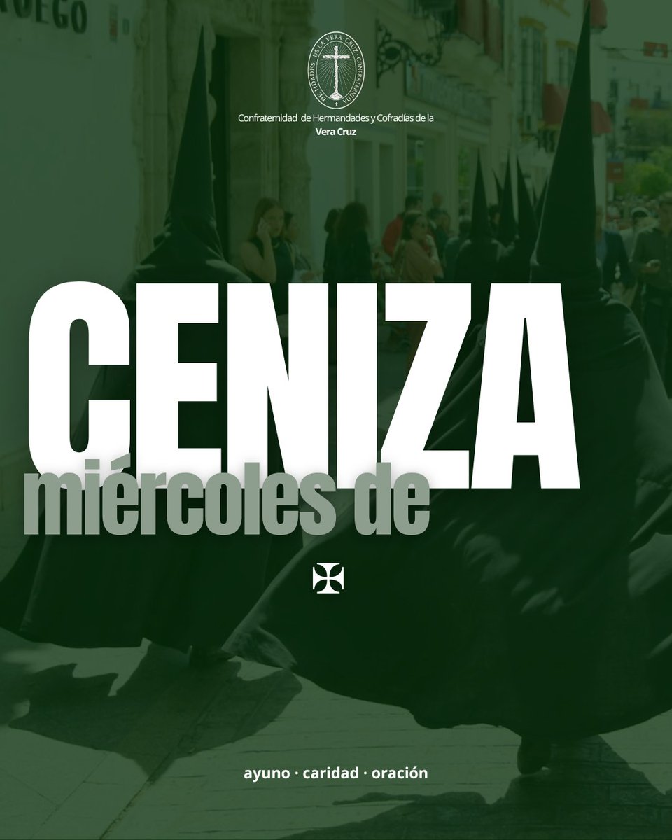 🟢 #CUARESMA |

Hoy, Miércoles de Ceniza, damos inicio a la Cuaresma.

La oración, el ayuno y la caridad nos guiarán en el camino hacia Jesús.

Es un momento para renovar nuestra fe.

#SoydelaVeraCruz