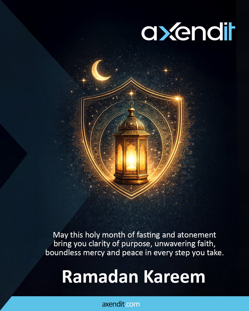axendit's tweet photo. Wishing you a month of peace, protection and security.
Ramadan Kareem from Axendit. 

#Axendit #Innovation #Ramadan https://t.co/BVaHtKNu5N