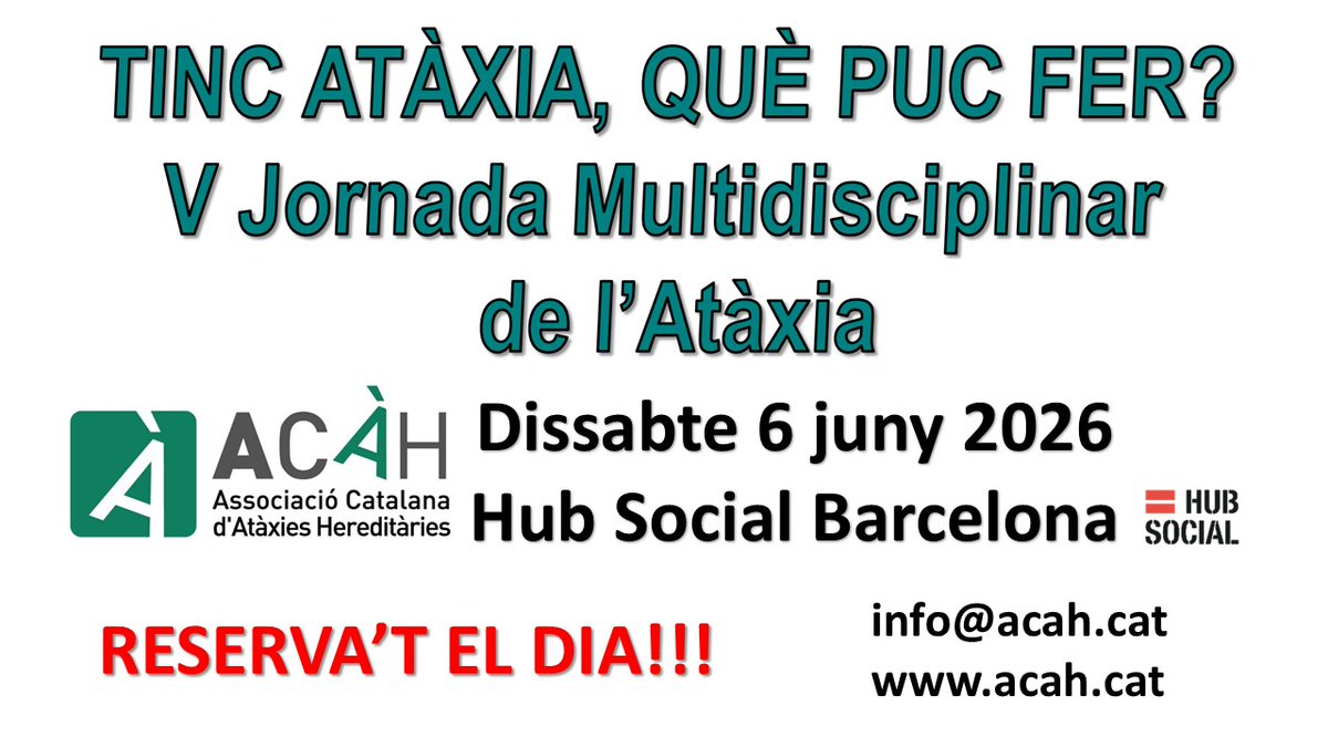 ACAH_ataxiaCat's tweet photo. @hubsocialbcn https://t.co/aI28CZSTSj