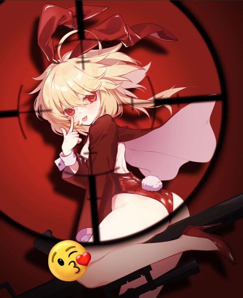 これは絵的に良くないから没にしたけど気に入ってる赤背景バージョン(再掲) 