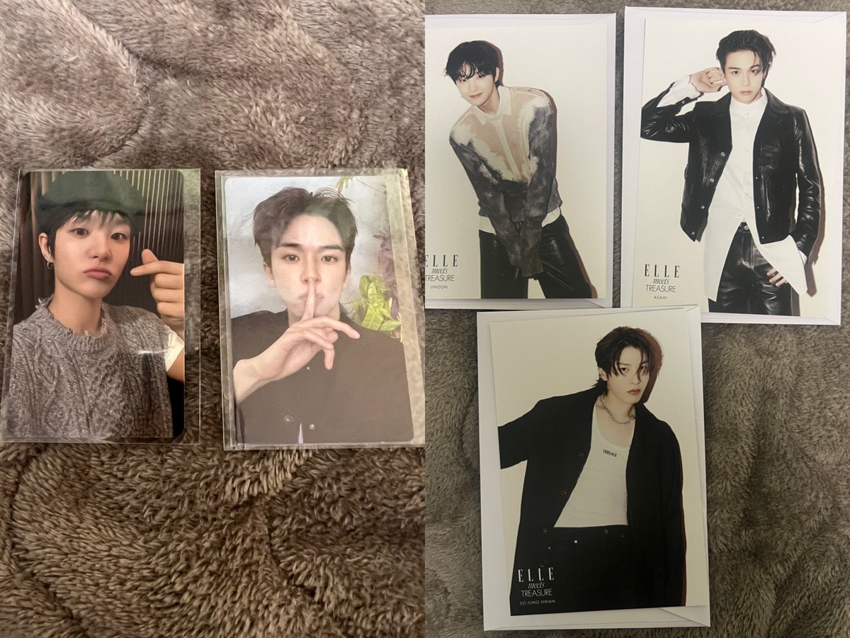 TREASURE トレカ ポストカード交換 【譲】ジフン、アサヒ、ジョン