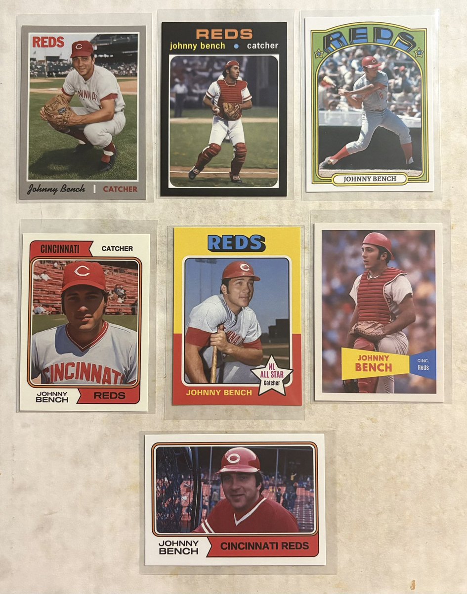 Thanks to <a href="/roselleavenue/">Roselle Avenue</a> for some nice additions to the <a href="/JohnnyBench_5/">Johnny Bench</a> collection.  Some great vintage style custom cards.