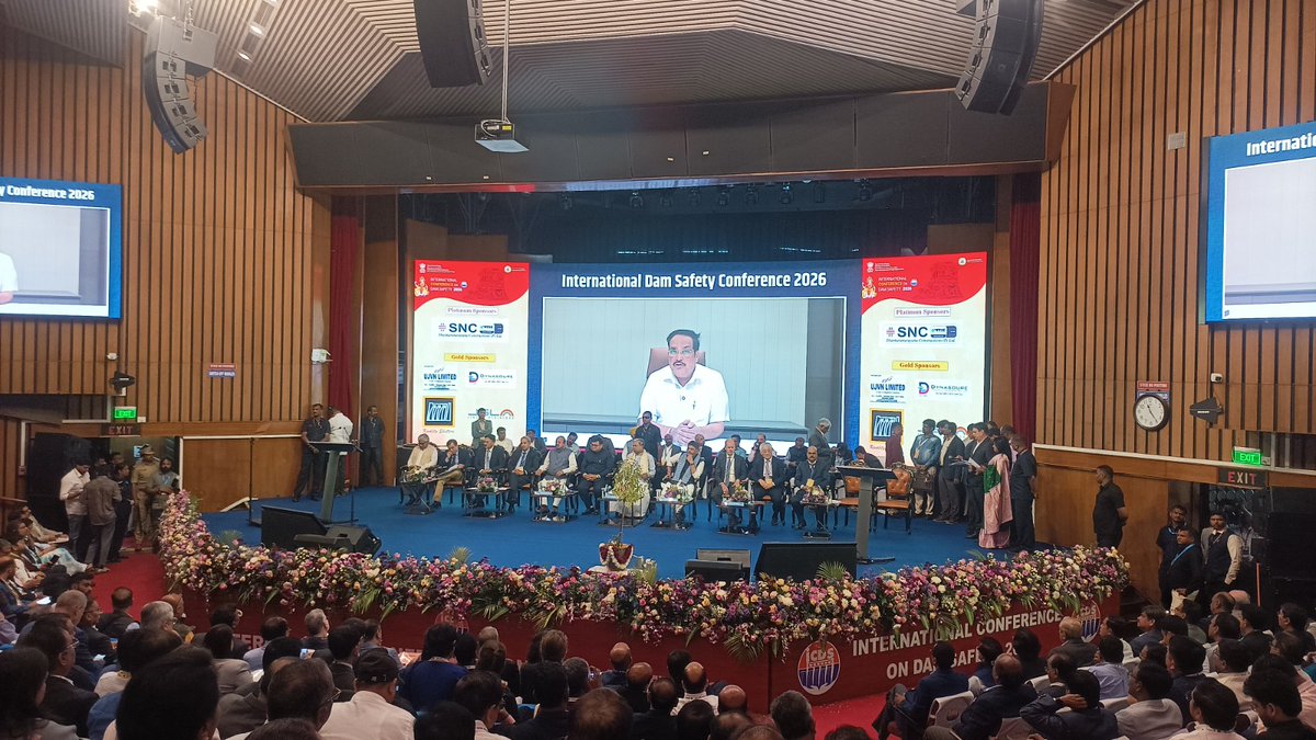 csmrsdelhi's tweet photo. Dr. R. Chitra, Director, CSMRS and Scientists from CSMRS participated in the International Conference on Dam Safety (ICDS) 2026. The event was held from February 13–14, 2026, at the J.N. Tata Auditorium, IISc Bengaluru. Demonstrating our commitment towards service through research, CSMRS has contributed 7 papers in this conference.  #ICDS2026 #DamSafety #JalShakti #CSMRS