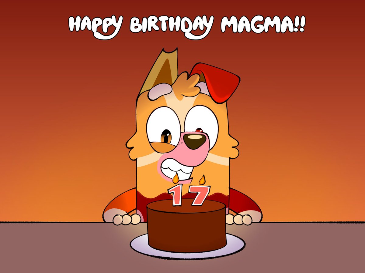 A beautiful birthday gift from <a href="/mrhanzell/">mrhanzell</a> 
It's absolutely awesome. Hehe lava cake btw!

#birthdayart #cute #bluey #blueytwt #blueyfanart #fanart #oc #blueyoc #blueysona #digital #gift