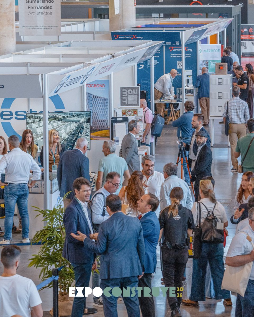 expo_construye's tweet photo. 🚀🏗️ ¡ExpoConstruye 2026 vuelve a Jerez los días 14 y 15 de octubre! Un punto clave para empresas que impulsan la innovación, industrialización y sostenibilidad en construcción. 🌱✨

🔗 Reserva tu espacio: https://t.co/gIihNTXO2o

#ExpoConstruye2026 #Construcción #Innovación https://t.co/Bvfr3zFsZI