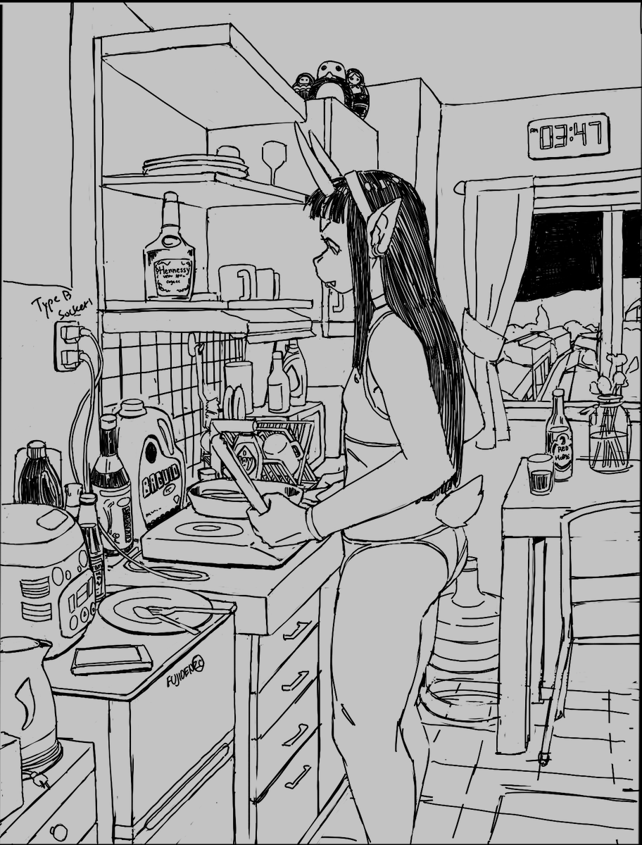 late night snack
sketch that i'm too depressed to do anything more with but wanna share anyway