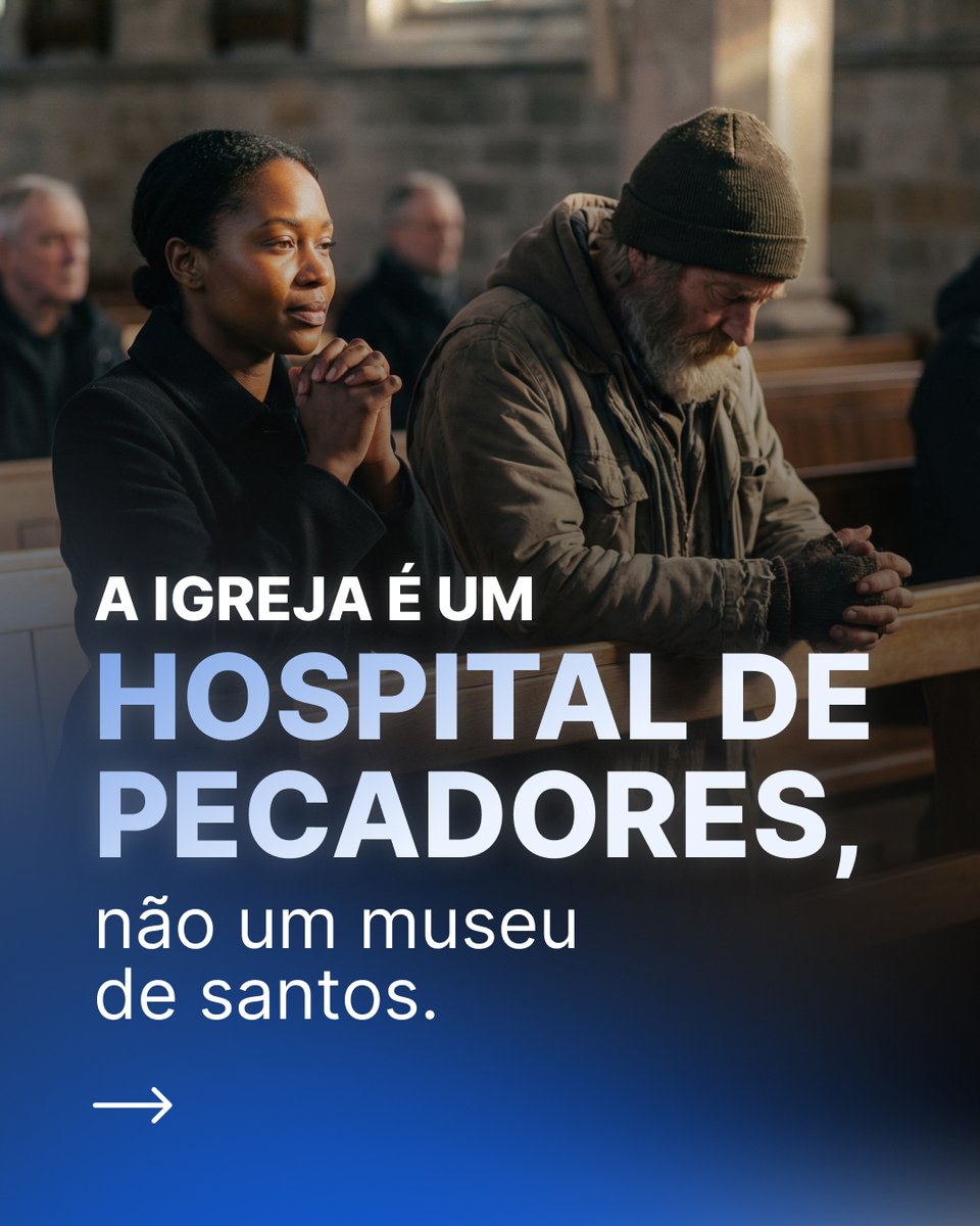 adventistaspt's tweet photo. A igreja é hospital de pecadores, não museu de santos.
Pessoas falham. Deus, não.
Volte pra Quem nunca te decepcionou.
#Hebreus12 #FocoEmJesus https://t.co/c6syQwS6Wt