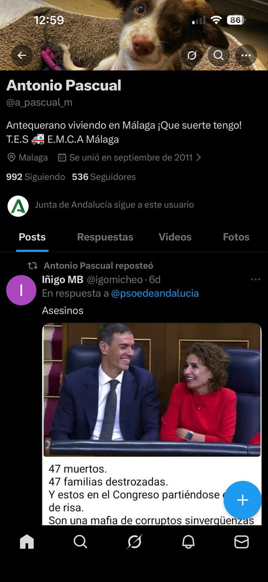 LuisLoo5's tweet photo. @a_pascual_m @AdelanteAND “Qué democracia es esa? Aquí no se echa a nadie….”
Publicación fijada: Asesinos.
Coherencia por favor. https://t.co/bxdmiYDBBT