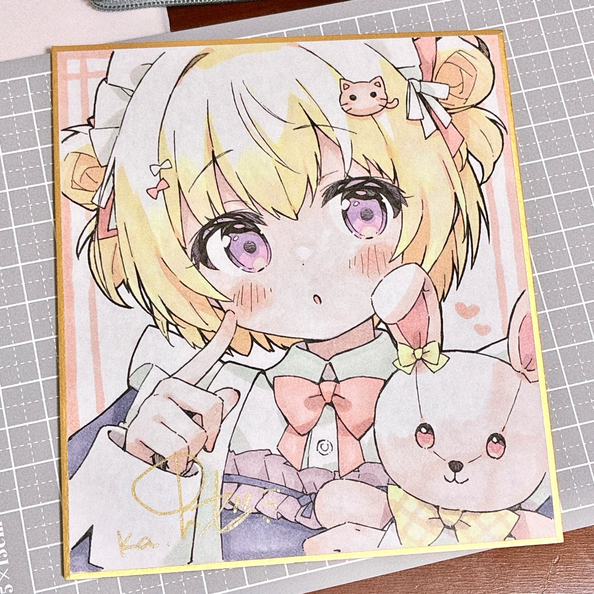 色紙です✏️ 今のところ1枚だけ…！今週末持って行きます〜