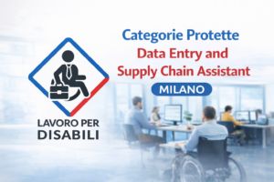 Lavoroxdisabili's tweet image. Categorie Protette Data Entry and Supply Chain Assistant Milano - Lavoro Per Disabili buff.ly/cwuIK5i

#CategorieProtette #DataEntry #SupplyChain #SupplyChainAssistant #LavoroMilano #MilanoLavoro #OfferteLavoro #LavoroPerDisabili #Legge68 #CollocamentoMirato