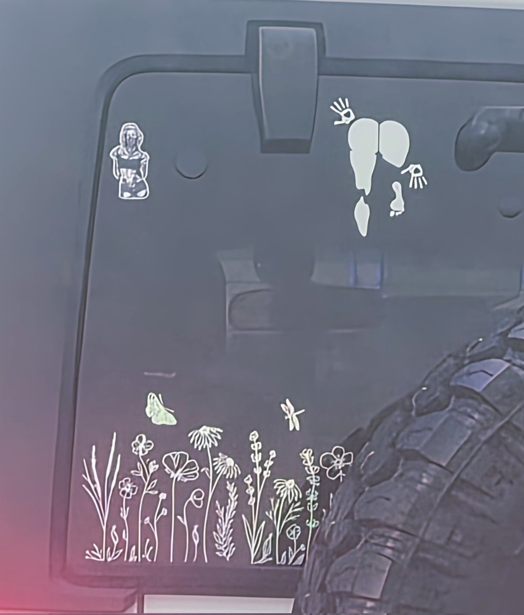 Hellooitsnina's tweet photo. I saw some interesting stickers on the back of someone Jeep, while getting coffee https://t.co/feN4jN4m2M