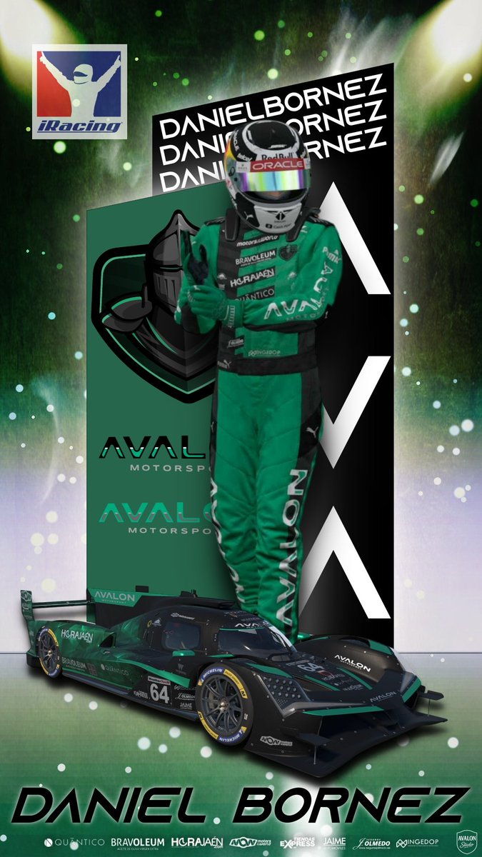 📝 FICHAJE 📝 
Sección <a href="/iRacing/">iRacing</a>

Damos la bienvenida a Daniel Bornez, nuevo piloto de iRacing.

📍 Valencia
🛡️ <a href="/Eleven_DAN/">Eleven</a>

🏁 Experiencia, estrategia y constancia 

Daniel se convierte en el tercero de varios fichajes que seguiremos anunciando próximamente. Un piloto que