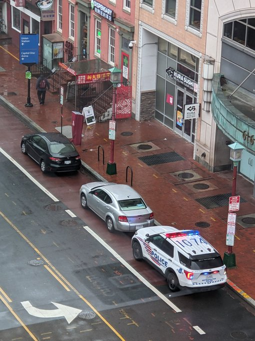"But officer, I can park in the bus lane if I have my flashers on."