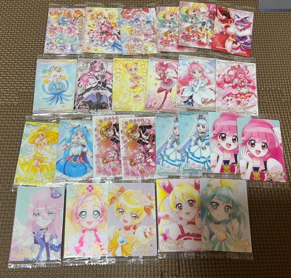 kk1_f8's tweet photo. プリキュアウエハース 買取

求 買取(PayPay)1枚100円/＋送料

譲 プリキュアウエハース(画像の物)

1枚目は2･3枚目から複数抱き合わせ必須
多数まとめての方最優先✨️
 #プリキュア  #プリキュアウエハース交換  #プリキュアウエハース https://t.co/FUQpxWq0rG