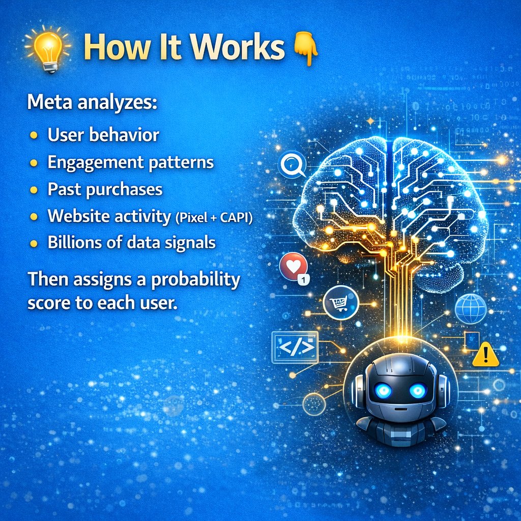 PsytechDigi's tweet photo. Meta Ads is predictive now ⚠️

It doesn’t wait for conversions.
It predicts them.

#MetaAds
#FacebookAds
#InstagramMarketing
#PerformanceMarketing
#DigitalMarketingTips
#PaidAds https://t.co/ImjOkbSGvX