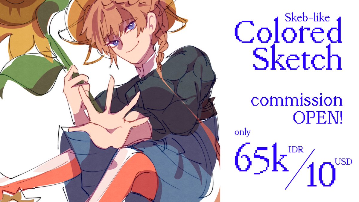 URGENT COMMISSION OPEN!
I can draw you a monochrome comic or colored sketch, skeb style!
I need to handle several unexpected bills this week.
Feel free to DM me for questions 
✧ carrd: velfolio.carrd.co
✧ vgen: vgen.co/asteride-studio

 #artidn #VGenComm #commissionopen