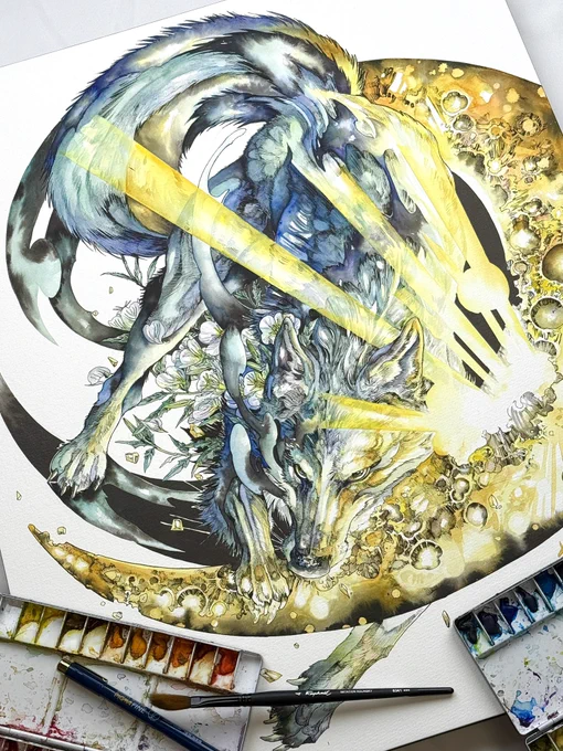 #私はこういう絵を描いています 最近は動物と植物にこだわらなくなって来ました