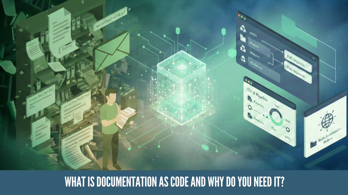 Ever wondered how dev teams keep docs in sync with code?
They use Docs as Code: Git, Markdown, reviews, and automation.
Read more 👉 tinyurl.com/bdhauf5x
#Documentation #DocsAsCode #DevWorkflow #TechWriting #KnowledgeManagement   #techcomm #TechDocs #DocumentationTips